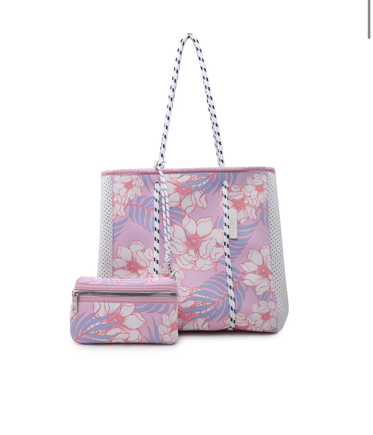 Floral Bag with Pouch