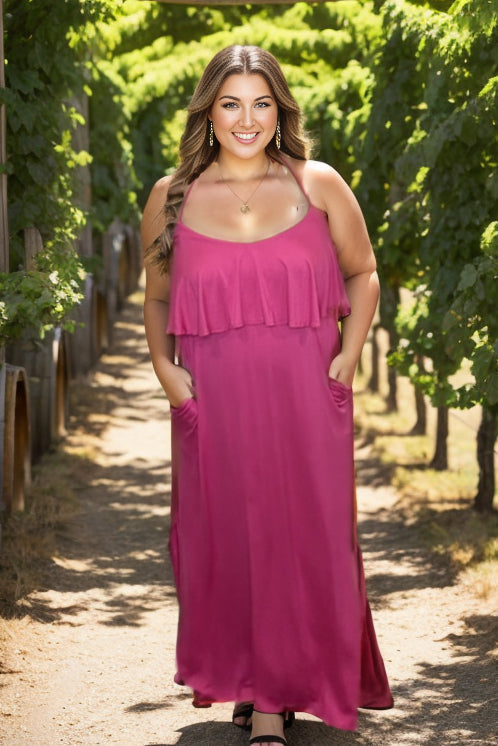 Vibrant Fuchsia Maxi