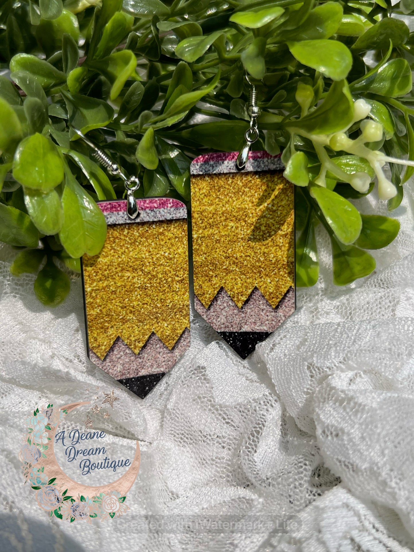 Glitter Pencil Earrings