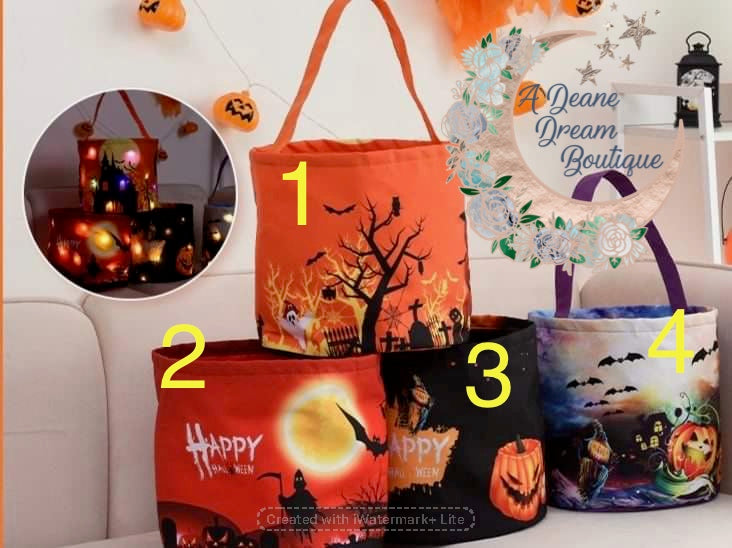 Preorder Led Lighted Halloween Buckets