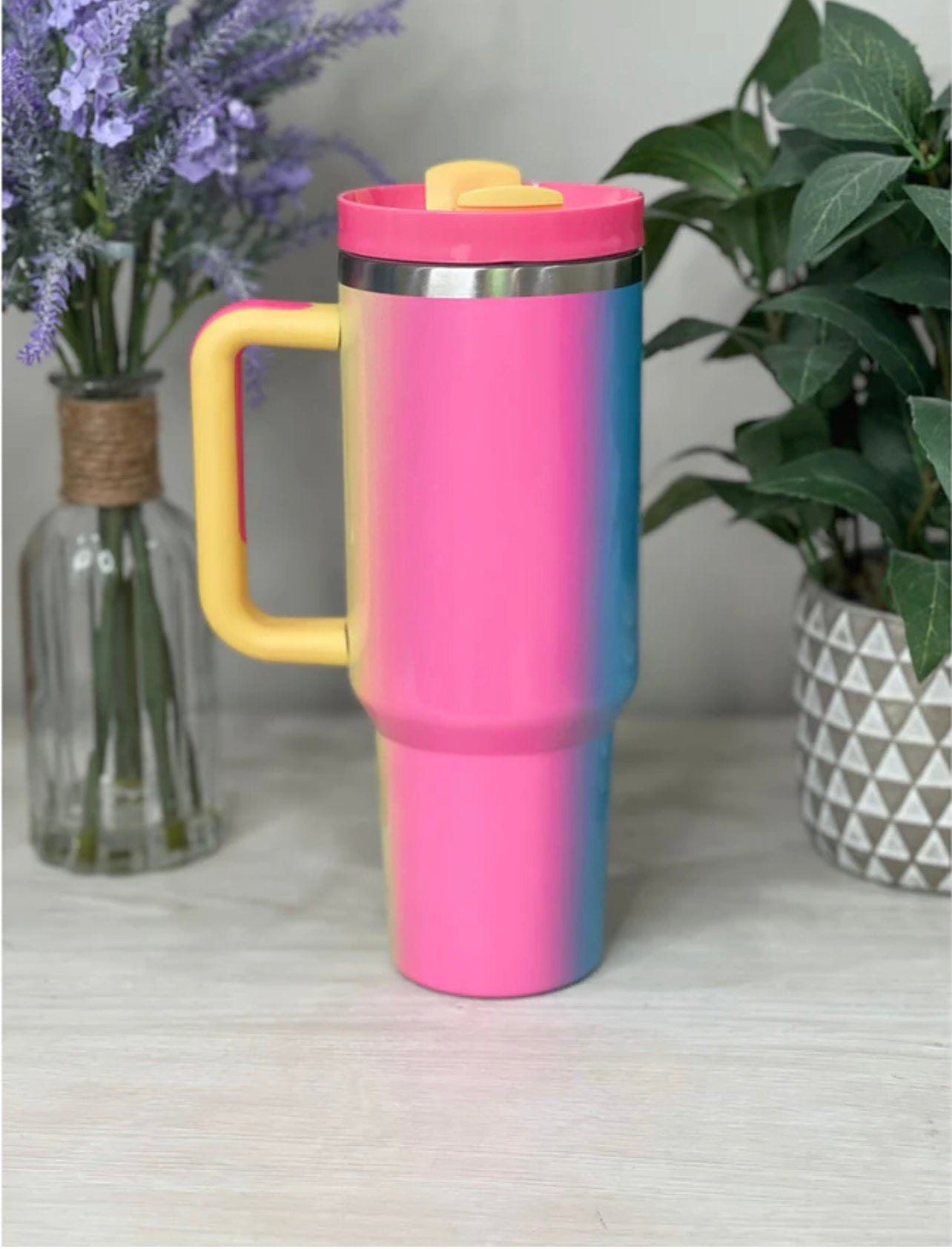 40 oz Pink Fairyland Tumbler