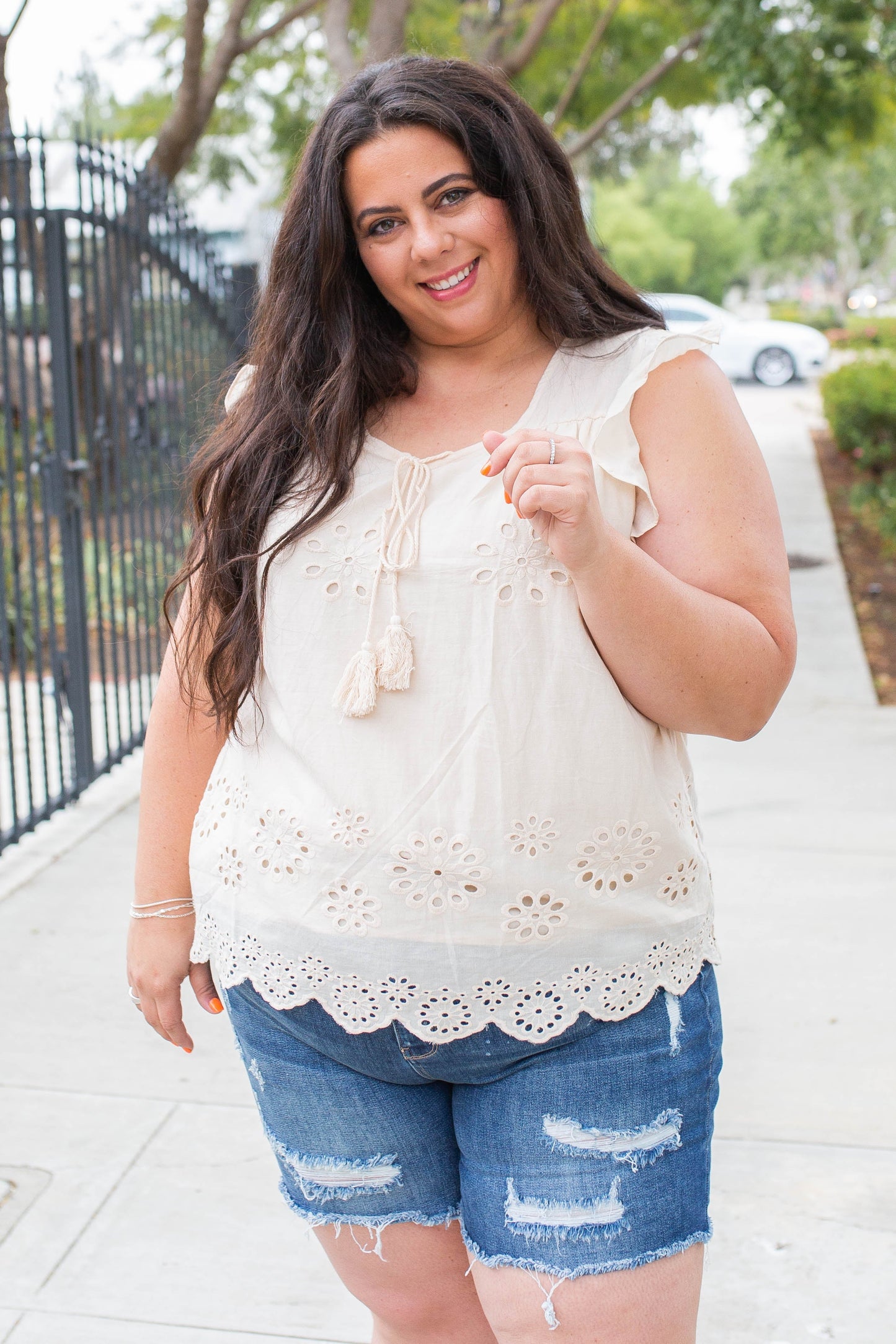 Summer Days Eyelet Top