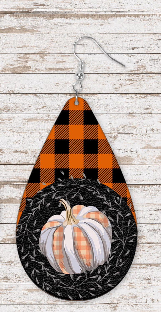 Halloween Pumpkin Drop Earrings