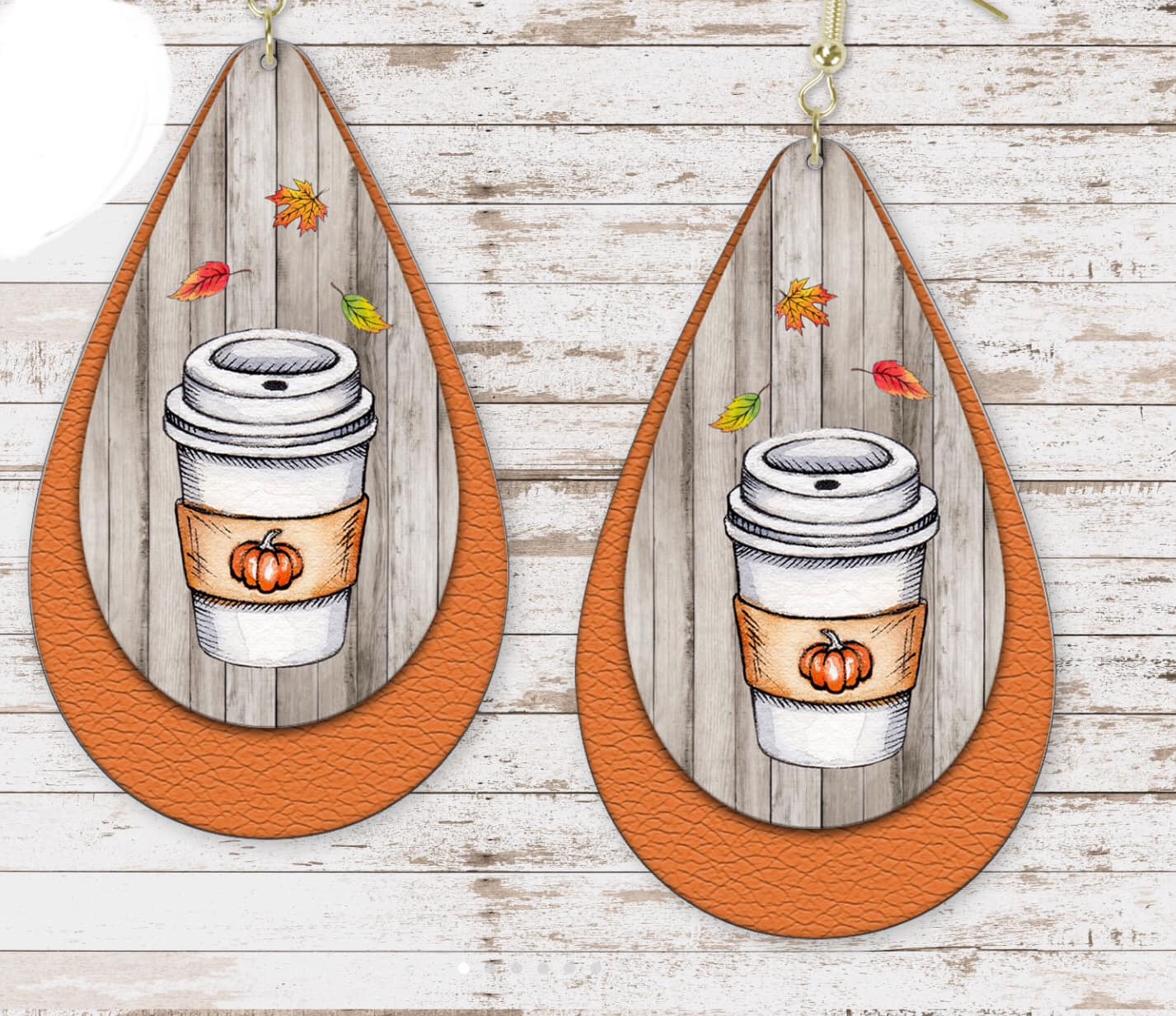 Pumpkin Spice Drop Earrings