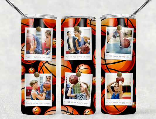 BASKETBALL PHOTO INSULATED TUMBLER