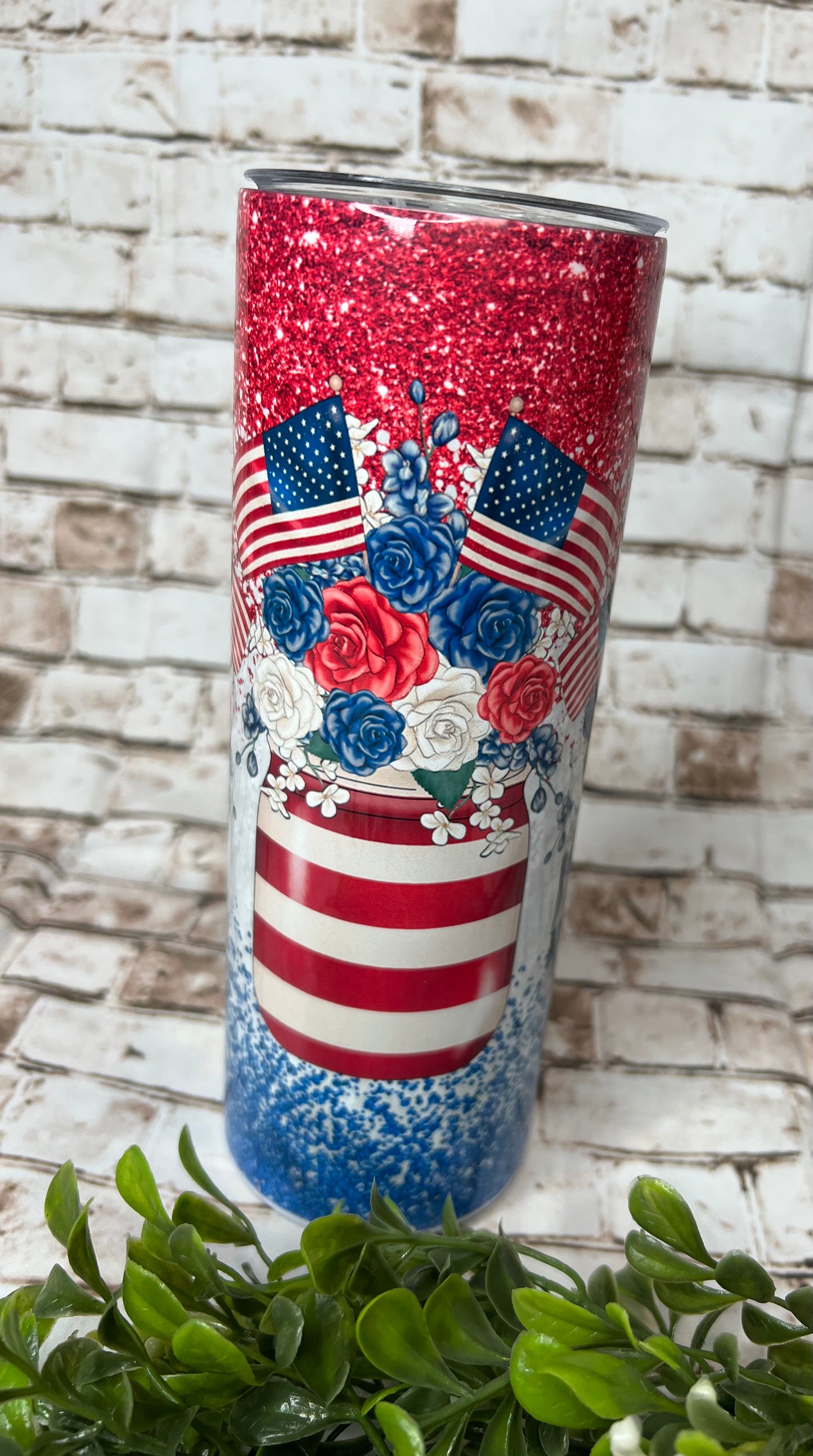 Patriotic Mason Jar