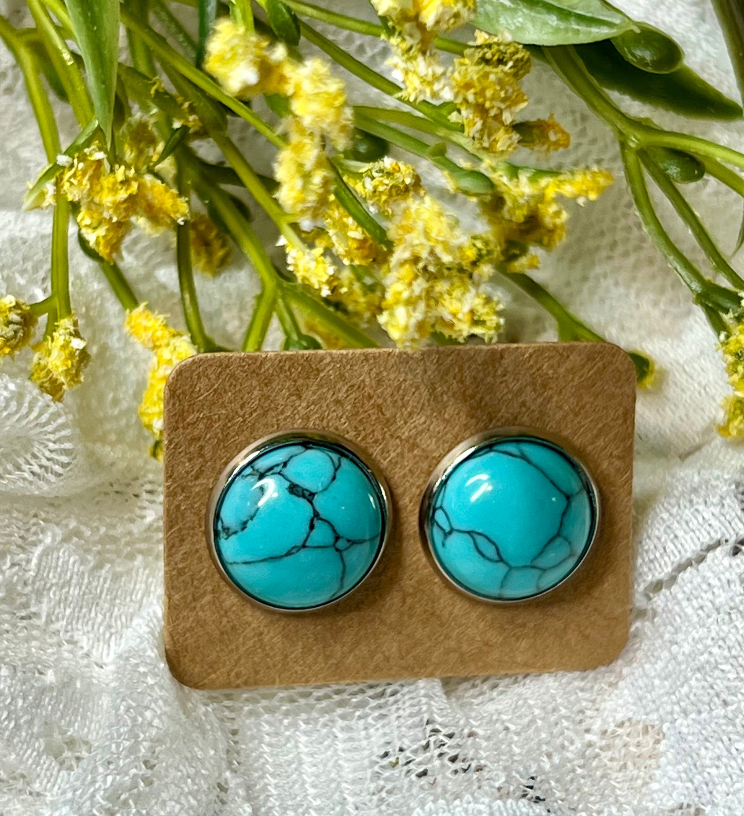 Turquoise Stone Earrings