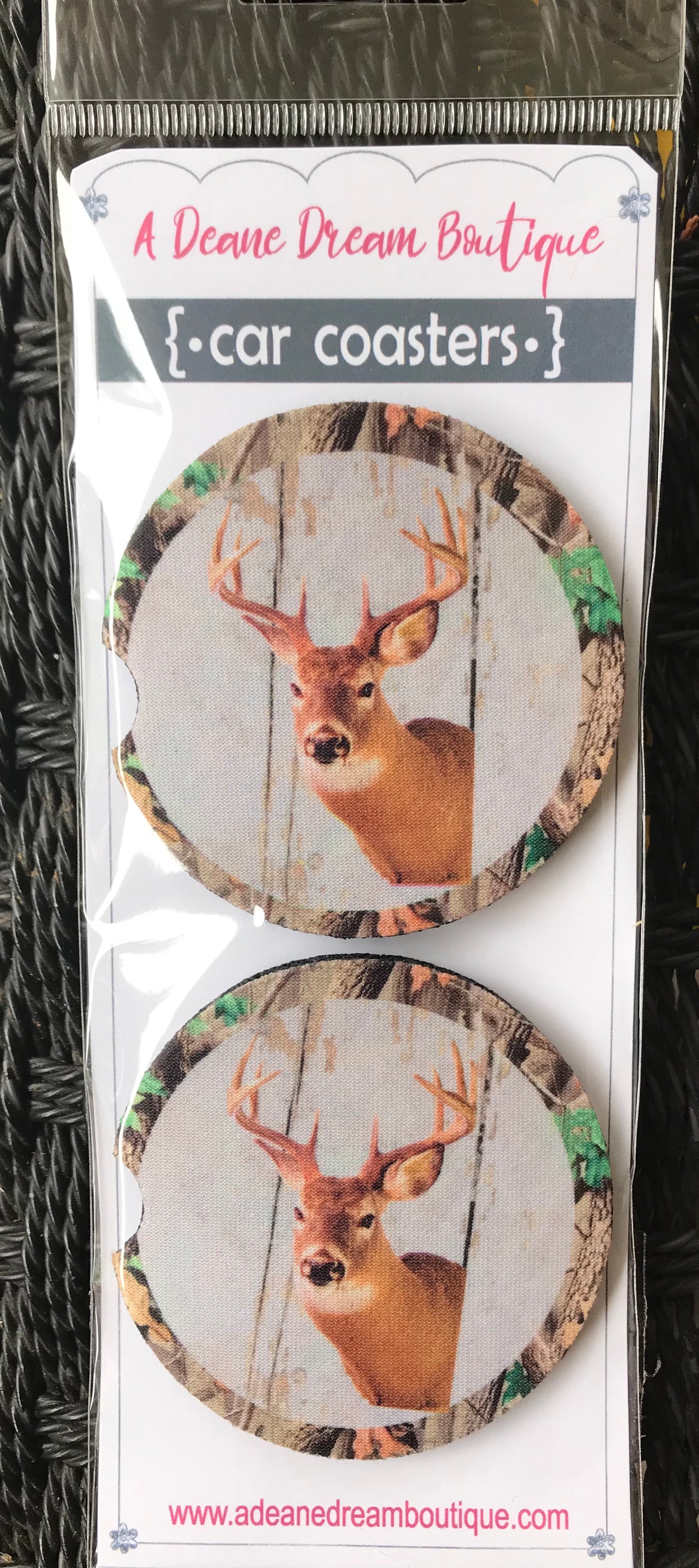 CAMOUFLAGE/BUCK CAR COASTERS