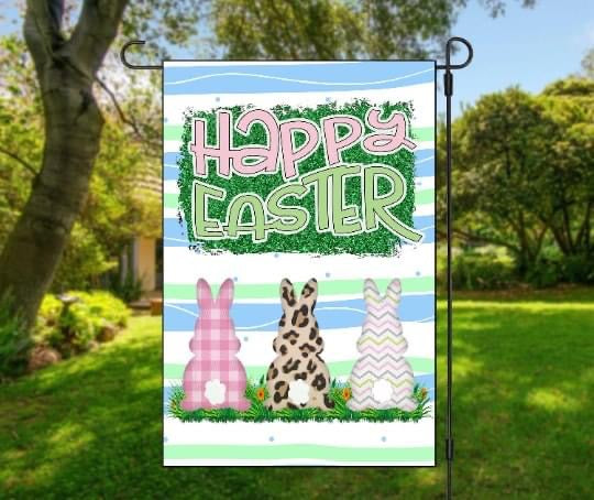 HAPPY EASTER GARDEN FLAG