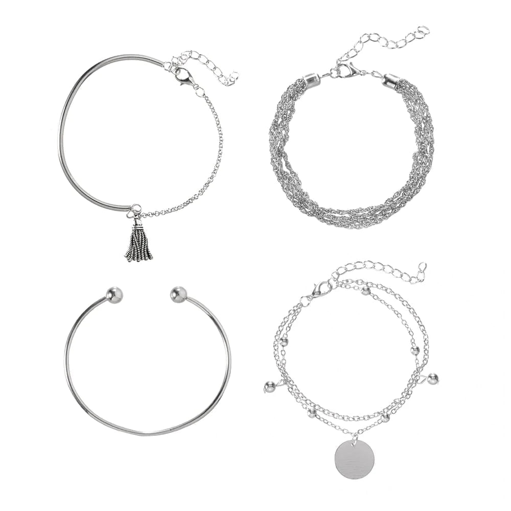 Silver Bracelet Set