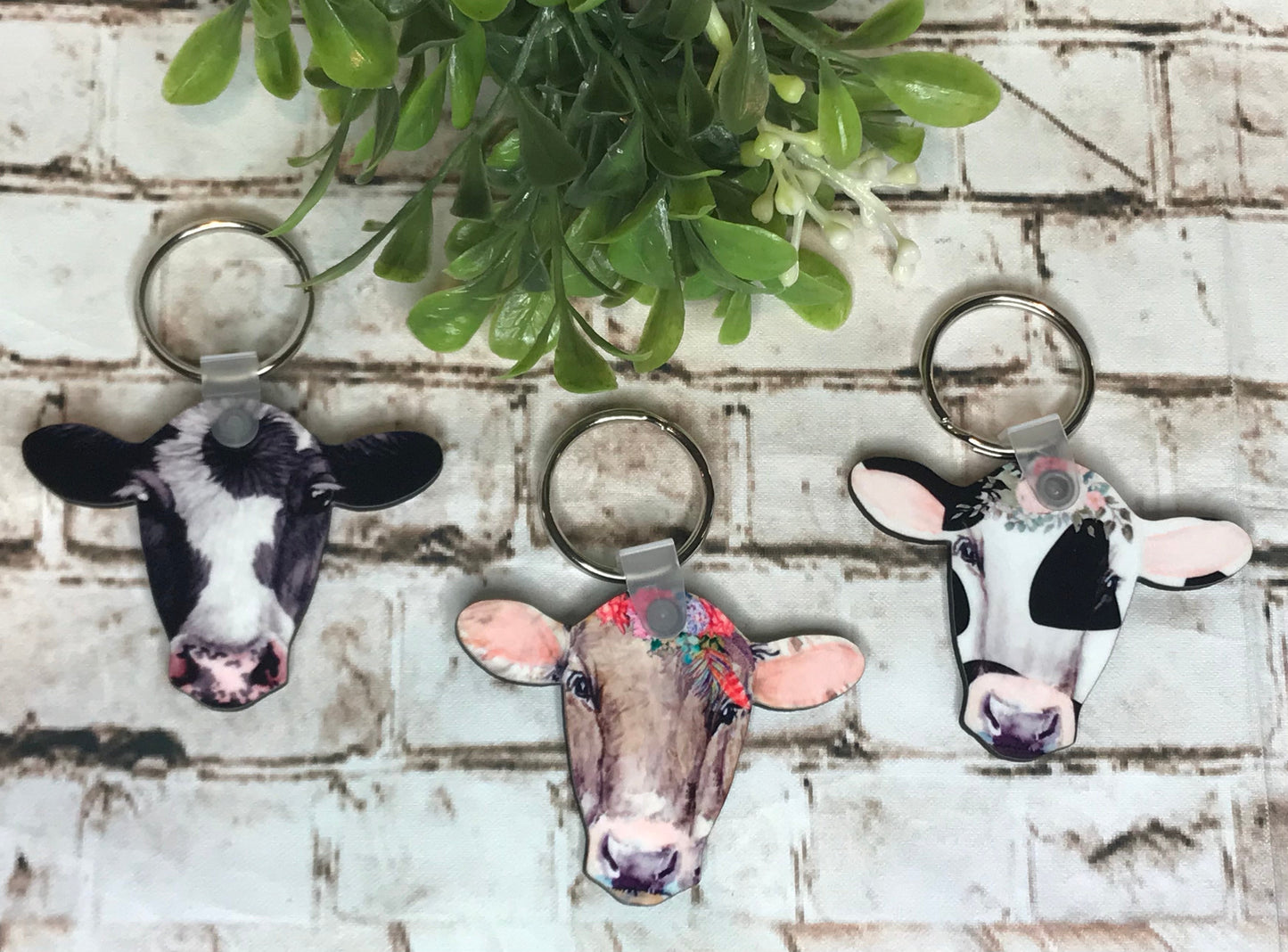 Cow Head Keychains