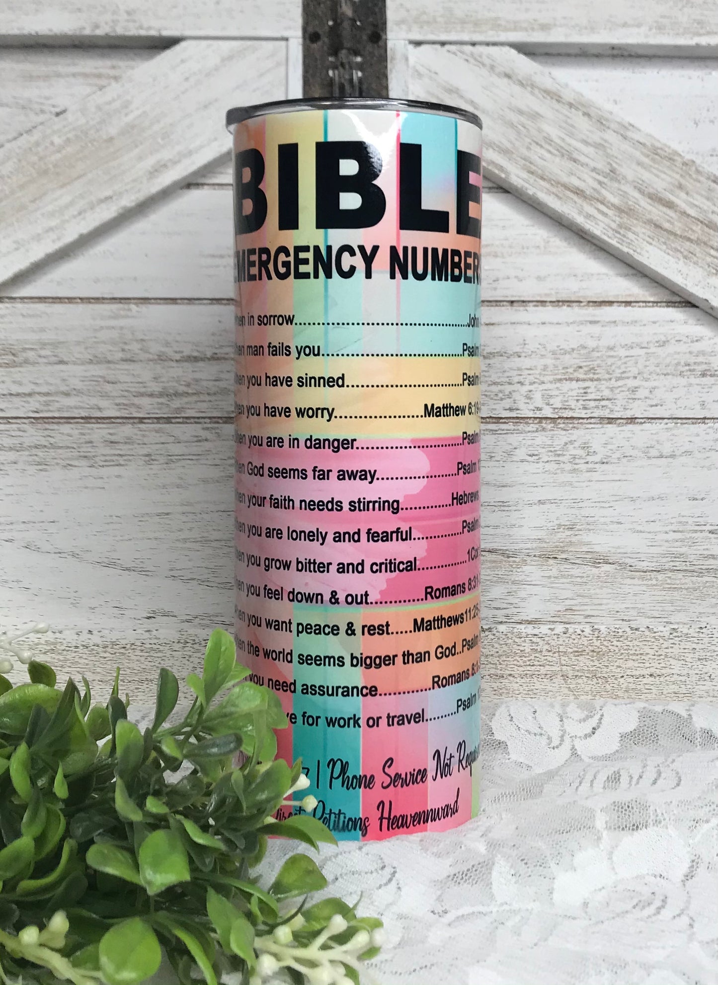 BIBLE EMERGENCY NUMBERS