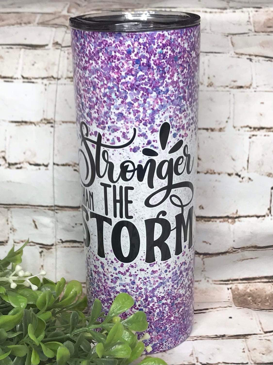 Purple Cancer Ribbon Tumbler