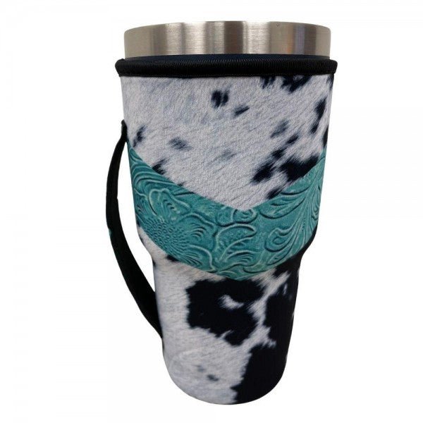 Western Cow Print Neoprene Drink Sleeve