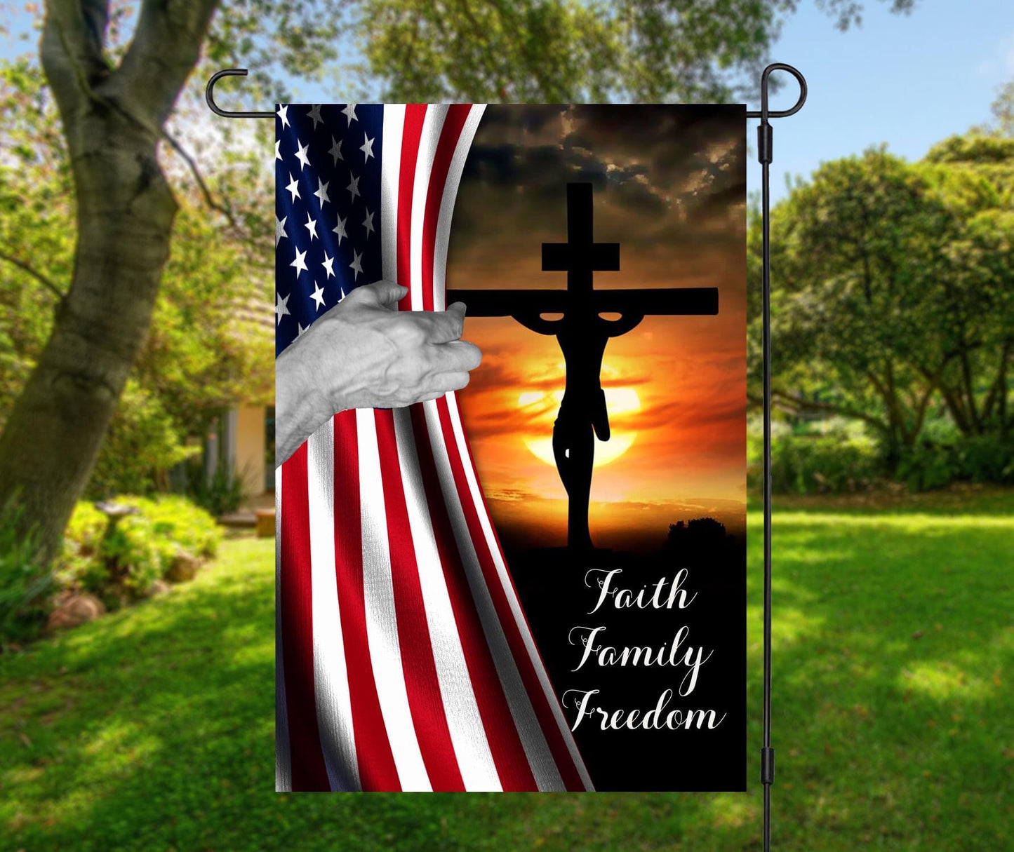 Faith Family Freedom Garden Flag